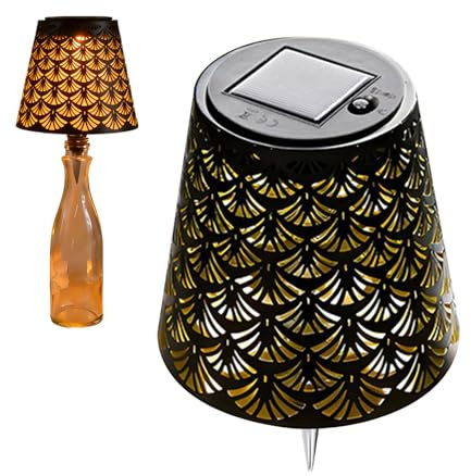 Lampada senza fili per bottiglie, senza fili, per bottiglie di whisky, kit di notturne con tappo per bottiglie, illuminazione a energia solare, luce per bottiglie per feste e tavoli di Natale