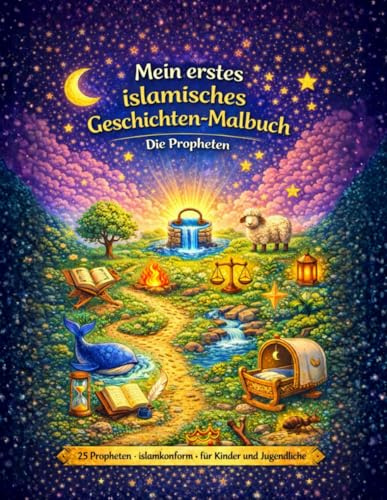 Mein erstes islamisches Geschichten-Malbuch: Die Propheten: 25 Propheten, islamkonform, für Kinder und Jugendliche