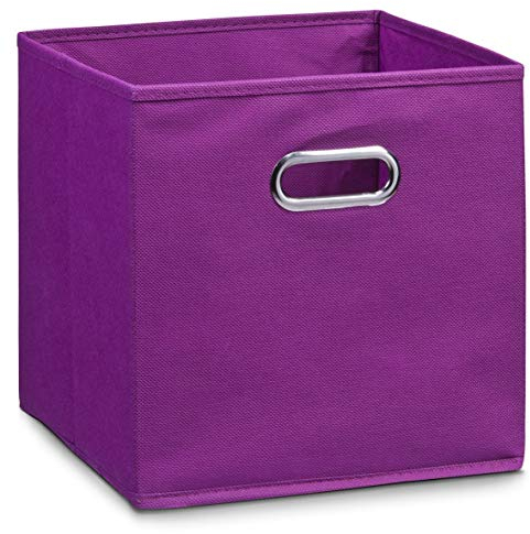 Zeller 14135 Contenitore, Non-Woven, Viola, 28x28x28 cm