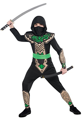 amscan (PKT (EB-997022) Costume de ninja pour garçon Dragon Slayer (6-8 ans)