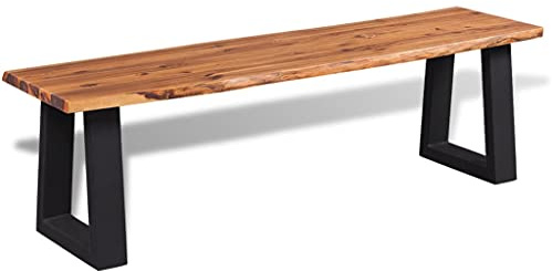 vidaXL Sitzbank Akazienholz Massiv 145 cm