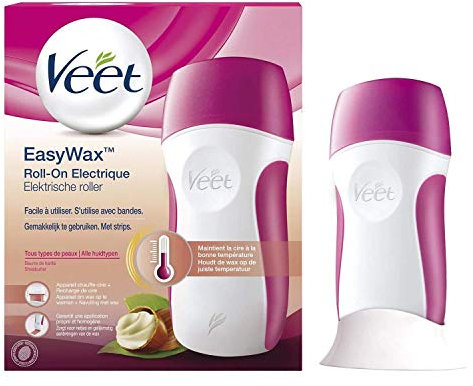 VEET Lot de 2 Kits Epilation Roll-On électrique + recharge de 50ml EasyWax™
