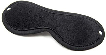 Augenmaske Erotik Schwarz Blickdicht Weicher Plüsch mit Elastischer Band Einstellbar SM Bondage Fesseln Rollenspiel Augenbinde Schlafmaske Sex Toys für deine erotischen Fantasien