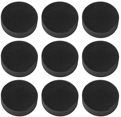 BESPORTBLE 9stücke Eishockeyspiel Puck Sportartikel Für Eisbahnen Dicke Pucks Aus Gummi Hockey-spielpucks Für Training Und Profiwettkämpfe