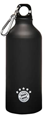 FC Bayern München Trinkflasche | Aluminium | Schwarz | 0,6l