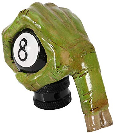 Pomello del Cambio, Pomello del Cambio per Auto Leva della Testa del Cambio Leva del Cambio del Cambio per Auto Stick, Teschio a Mano con Scheletro Manopola del Cambio Manuale per Auto a 8 Sfere Leva