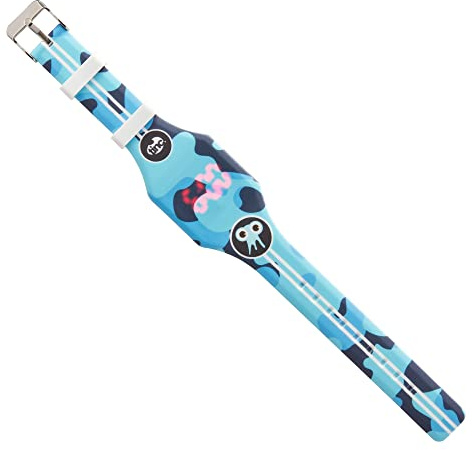 Tinc Silikonarmband mit Zeit- und Datumsanzeige für Jungen und Mädchen, blau, Tonkin Blue