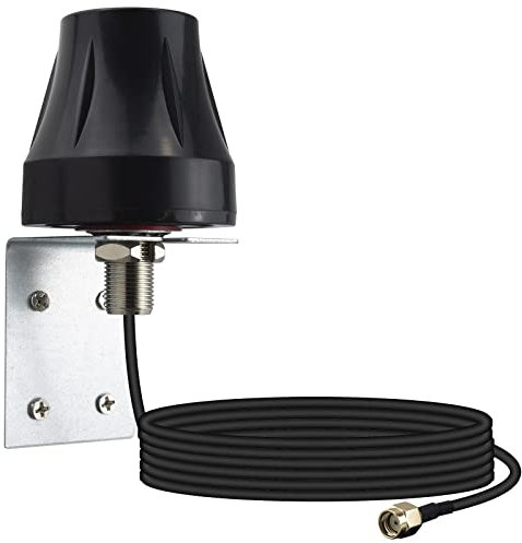 YILIANDUO Antenne WiFi Extérieure 2.4GHz/5.8GHz Dual-Band 3M RG174 RP-SMA Mâle pour Caméra IP Sécurité, Routeur WiFi, Amplificateur Signal,Montage Mural Omnidirectionnel