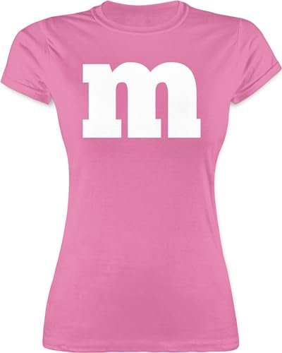 Shirtracer - Shirt Damen - & Fasching - M Aufdruck Karneval I M&M Schokolinse I MM Fastnacht I Fasnacht I Fasnet