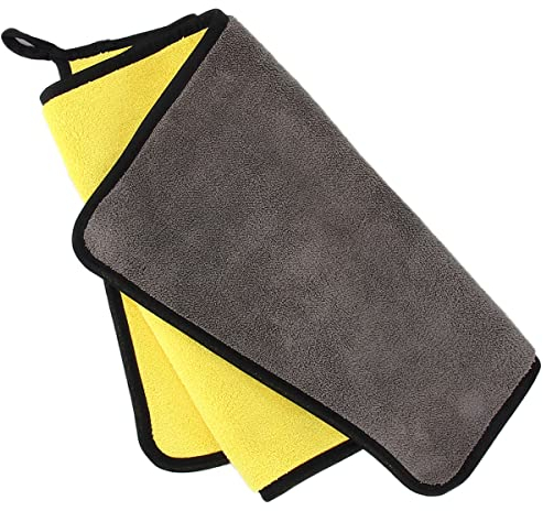 NYVI Mikrofasertücher NYVIClean Profi XXL 2er Set 60x30 cm mit 600 GSM - Saugstark, Schonend Weich, Fusselfrei - Lackschonende Poliertücher für Auto & Motorrad - Poliertuch Mikrofasertuch Lappen