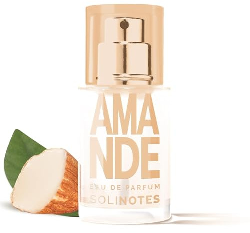 Parfum Femme SOLINOTES Amande - Eau De Parfum | Fragrance Florale et Apaisante - Cadeau Parfait pour Elle - 15 ml