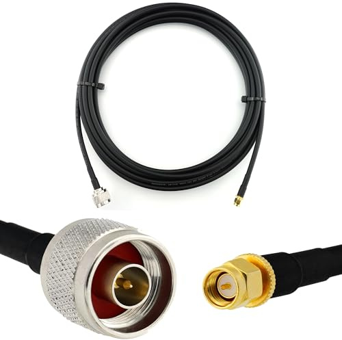 5m SMA Male till N Male koaxialkabel — HF-240 (motsvarande LMR240) 50ohm förlängningskabel i ren koppar — LTE GSM 4G 5G 6G mobil router antenn — 0,3m 0,5m 1m 2m 3m 5m 7m 10m 12m 15m