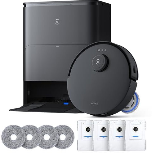 ECOVACS DEEBOT T30S Care Robot Aspirador y fregona, 11000Pa, tecnología ZeroTangle, Trapeador de borde adaptable TruEdge, lavado de fregona de agua caliente, autovaciado, autorecargable, levantamiento