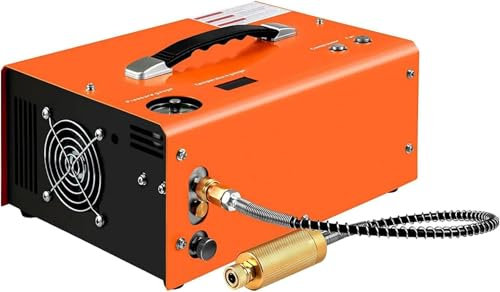 Compresor de Aire PCP de 300 Bar, compresor de Bomba de Alta presión portátil de 4500 PSI, Filtro Separador de Agua y Aceite Incorporado, Alimentado por automóvil 12 V CC o hogar 110 V-240 V CA