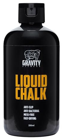 GRAVITY FITNESS Gesso liquido per sollevamento pesi e calisthenics per mani senza sudore e presa superiore | Gesso liquido di alta qualità per palestra, bilanciere, arrampicata, boulder e ginnastica