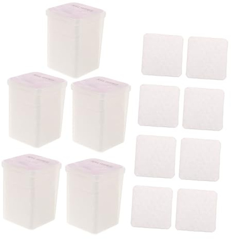 VICASKY 5 Boxen Boxen Lintfreie Nagellackentferner Tücher Weiche Baumwollpads mit Hoher Absorption für Gel Polish Sanfte Fusselarme Reinigungspads zur Effektiven Maniküre Entfernung