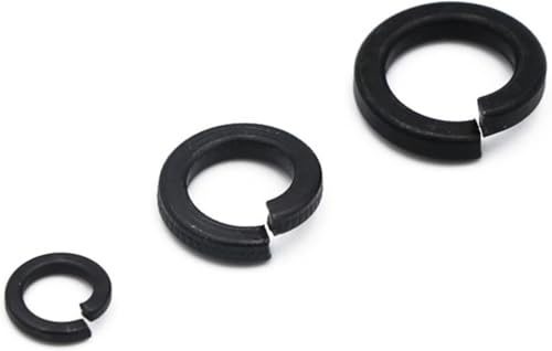 Rondelles élastiques, Rondelle de blocage fendue, coquilles en acier noir, coussinet à ressort, rondelle, joint élastique ouvert(M12 (20pcs))