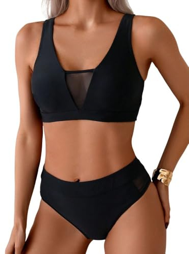 Rand Vêtement Pole Dance pour femme, haut de sport avec transparence, short taille haute, vêtements sexy de sport pour Pole Sport, Pole Exotic, Noir (dos nu), S