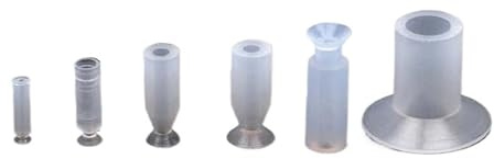 10PCS Pneumatic Vacuum Suction Cup Slender Silicone Sucker F1-3A 4A 6A F-8 Small Suction Nozzle for Injection Molding Machine(F4A 10PCS)