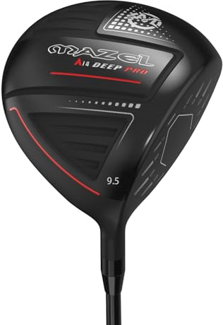 MAZEL 9.5/10.5° Aluminum Men's Golf Driver Graphite Shaft 45.5 Inch | Large Sweet Spot Improve Forgiveness, Low COG Provide More Stability, Light Graphite Shaft Help Gain More Speed and Distance
