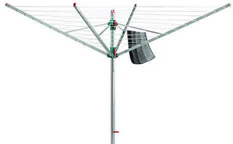 Blome Wäschespinne Primera 60m inkl. Bodenhülse und Schutzhülle - Wäsche Spinne draußen, Made in Germany