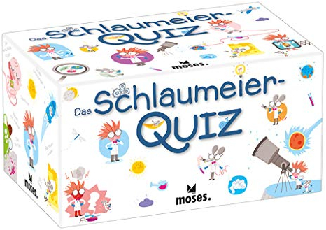 Moses 90208 Schlaumeier Quiz | Kinderquiz | Für Kinder ab 8 Jahren, White