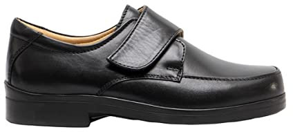 Roamers Mens Extra Wide Fitting Touch Fastening Casual Shoes (12 UK) (Black)