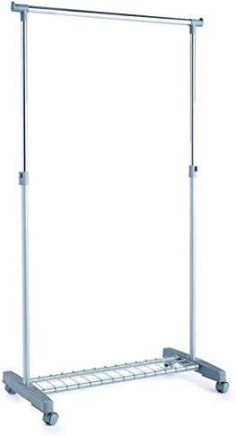 Zeller 17150 Rollkleiderständer, Metall/Kunststoff, ca. 83 x 43 x 93,5-170 cm