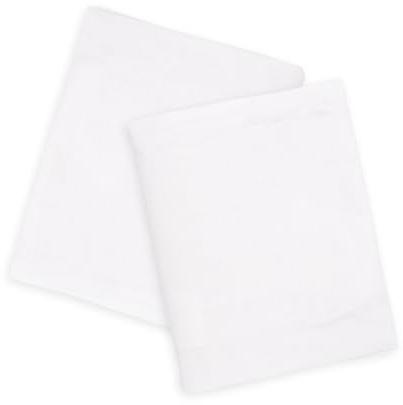Pack de 2 sábanas bajeras 100% algodón Ajustables Color Blanco – 35x75 cm – para capazo, moisés o minicuna – Transpirables y Suaves – Fácil Lavado y aptas para Secadora