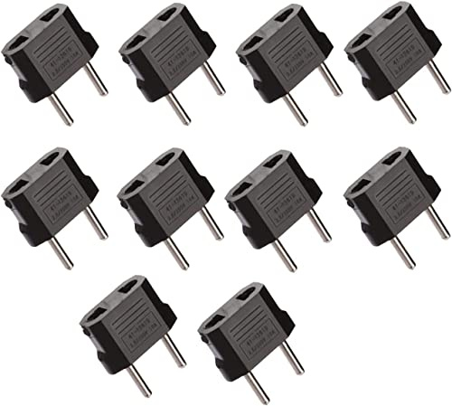Set di 2 adattatori per presa elettrica US Cina verso Europa Francia