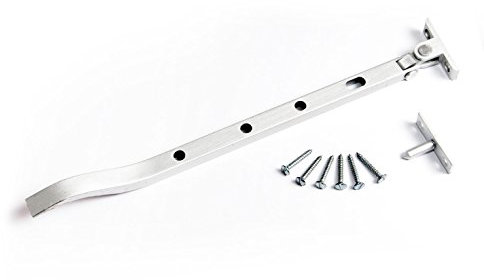 Fensterflügelschlösser, 20 cm, Aluminium, mit Befestigungen, 48 Stück