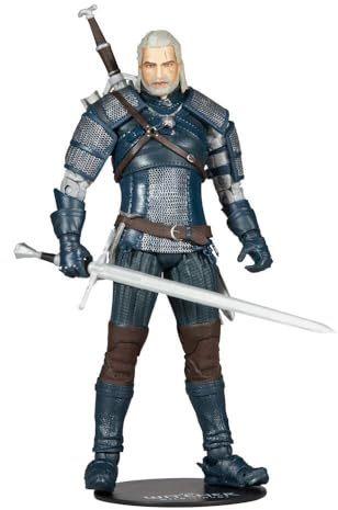 McFarlane Toys The Witcher Geralt of Rivia (Viper Armor: Teal) 7 Action Figure with Accessories