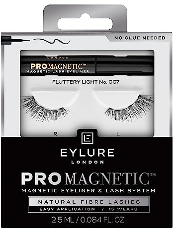Eylure Ciglia magnetiche in fibra naturale, luce fluttuante n. 007