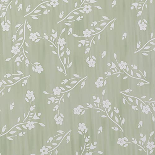 Home Direct Nappe rectangulaire en Toile cirée PVC Facile à Nettoyer 140 cm x 180 cm 55x70 Vert Sauge