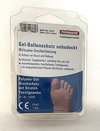 Pedibaehr Gel-Ballenschutz unbedeckt, Wirksame Druckentlastung - Groß