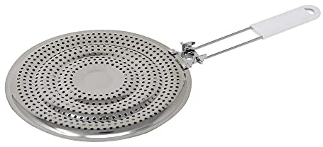Stainless Steel Heat Spreader Plate, Double Thickening Heat Diffuser for Glass Cooktop, Electric and Gas Stovetop, (8.25 x 15.75inches)