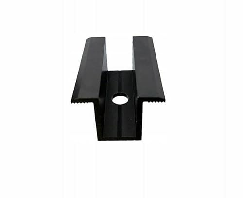 NAKA Alu-Mittelklemme PV Solarpanelen 20 Stück Schwarz Eloxiert | Photovoltaik Montageschiene Zubehör für Modulhöhe 25-40 mm | Solarmodul Klemme zur Montage von Aluminiumprofilen 50 mm