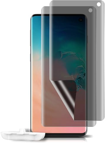 HeeYeal [2 Stück Privacy Schutzfolie für Samsung Galaxy S10 4G | TPU Privatsphäre Displayschutzfolie, mit Installationswerkzeug Kratzfest Sichtschutzfolie für Samsung Galaxy S10 4G
