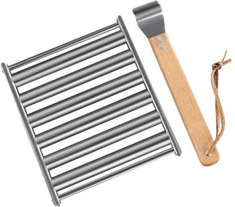 TINEASUR Bbq Hot Dog Roller - Wurstgrillrost Rollgrillkörbe Outdoor-zubehör Grillrost Für Zuhause Leicht Zu Reinigen