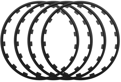 SAYEYBU Felgenschutz, Alufelgen Schutzverkleidung, 16-21 Alu Felgenschutzring, Anti Kollisions- Und Kratzfestes Auto-Umrüstkit,Schwarz,16in