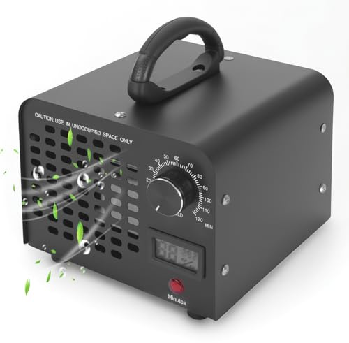 Hoapin Ozongenerator för hemmet 6 0 000 mg/h, ozon luftrenare, luktborttagare med timer för kontor, garage, hotell, sovrum, bilar