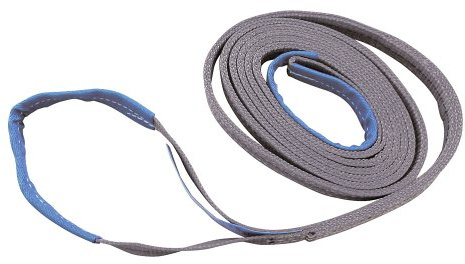 KERBL works Hebeband, Hebegurt, grau, 4m, 4t/8t, DIN EN 1492-1 | PES, Tragfähigkeit 4 t direkt und 8 t umgelegt, GS-geprüft für Bau, Transport und Landwirtschaft, Hebsschlinge