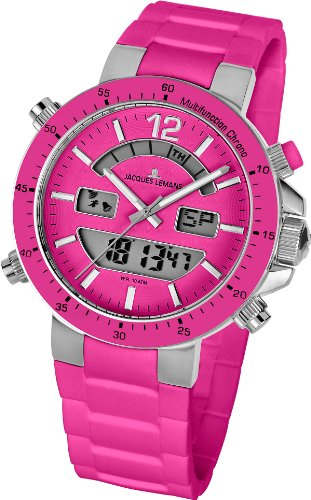 Jacques Lemans Unisex-Armbanduhr Milano Analog - Digital Silikon 1-1712I