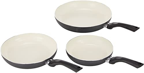 ELO Basic 78204 3 teilig Pfannenset, Aluminium, schwarz, 0 cm, 3-Einheiten, 20/24/28 cm