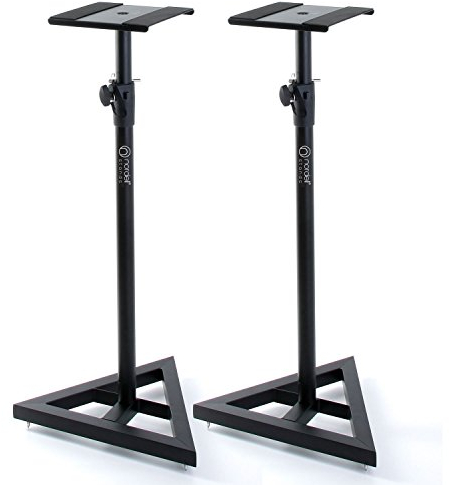 Nordell' Premium Floor Speaker Stand (Pair) for Studio Monitors and Hi-Fi Loudspeakers - Create Truer Mixes with Optimum Loudspeaker/Monitor Height and Positioning with Rotating Plate for Speakers