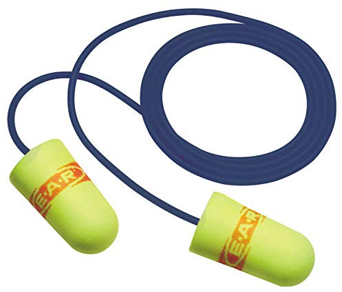 3 M E-A-Rsoft Superfit One Touch 19103 E-A-R suave tapones para los oídos 311 – 4109, Metal Detectable, poliuretano, talla única, Amarillo/Rojo (Pack de 200)