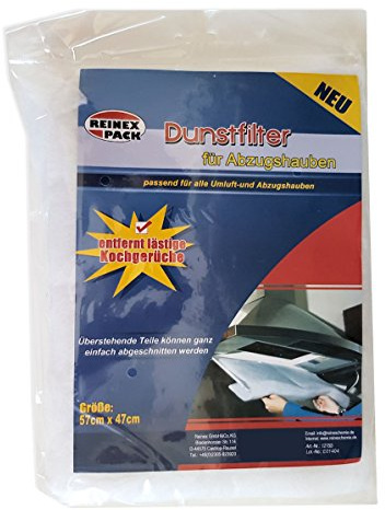 Dunstfilter für Dunstabzugshauben 2er Pack je 47 x 57 cm
