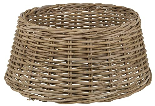 Urbliving Panier de sapin de Noël en rotin Taille L