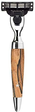MÜHLE Nassrasierer - Stylo Serie - kompatibel mit Gillette-Klingen - Gestockte Buche