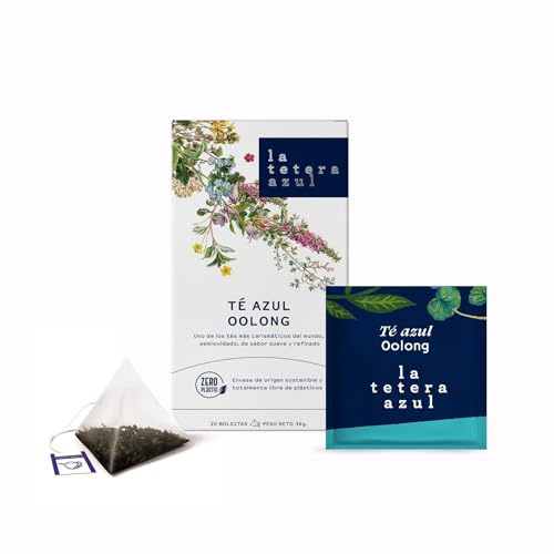 LA TETERA AZUL Te Azul Oolong En Pirámides. 20 Pirámides Envueltas Individualmente.